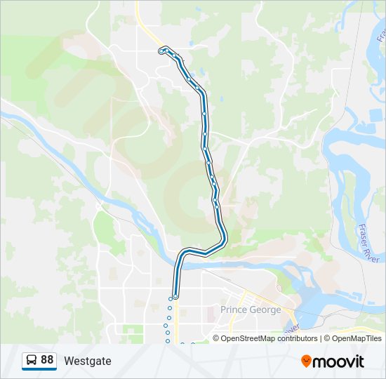 88 Bus Line Map