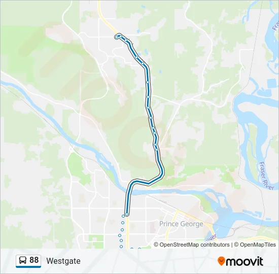 88 Bus Line Map