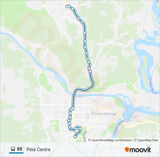 88 Bus Line Map