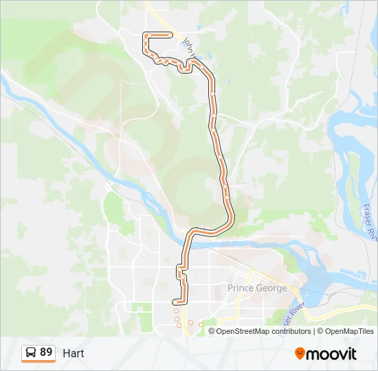 89 Bus Line Map