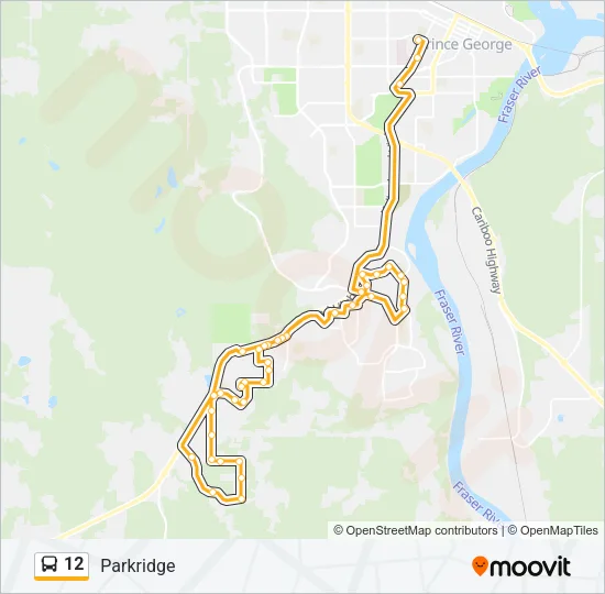 12 Bus Line Map