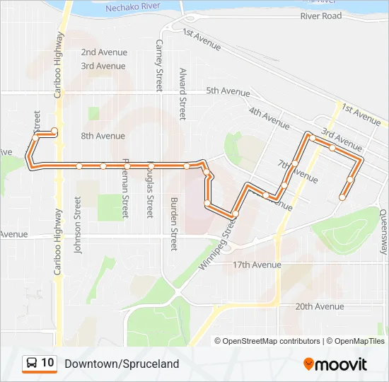 10 Bus Line Map