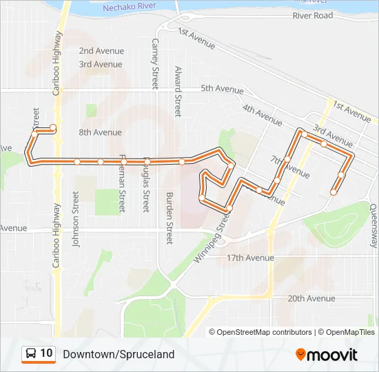 10 Bus Line Map