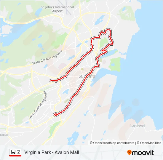 2 Bus Line Map