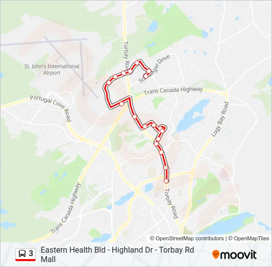 3 Bus Line Map