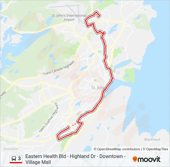3 Bus Line Map