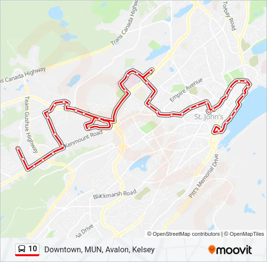 10 Bus Line Map