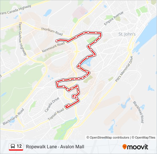 12 bus Line Map