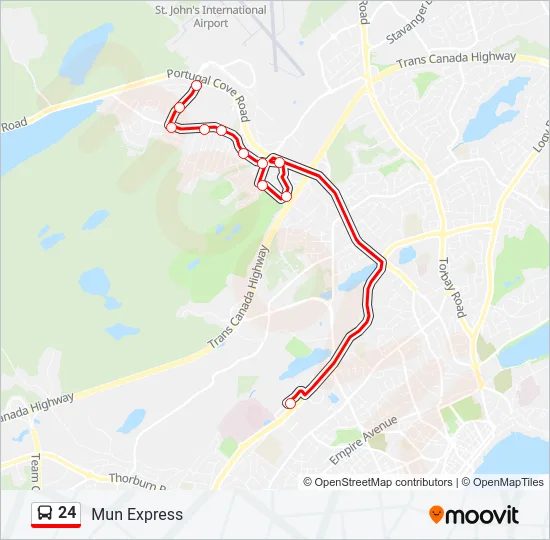 24 Bus Line Map