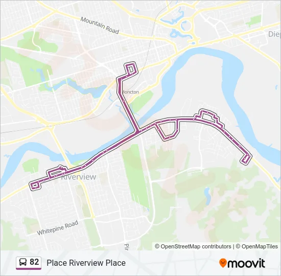 82 Bus Line Map