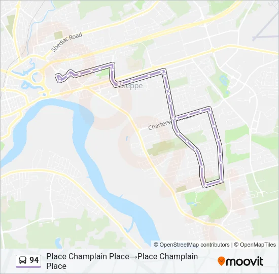 94 Bus Line Map