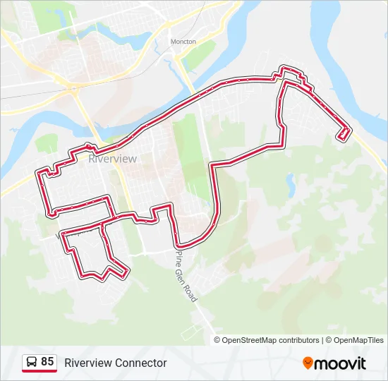 85 Bus Line Map
