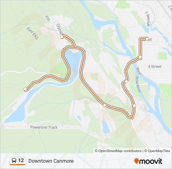 12 Bus Line Map