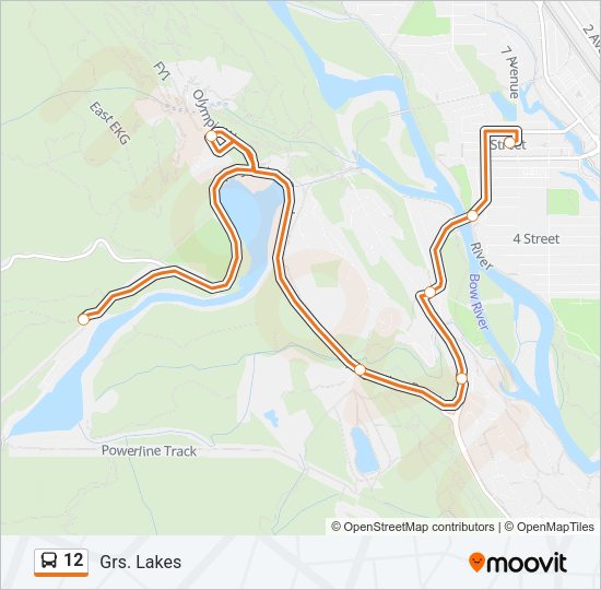 12 Bus Line Map