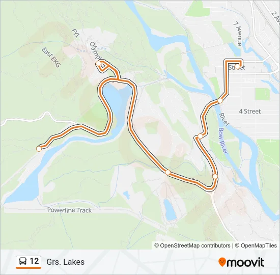 12 Bus Line Map