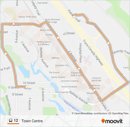 12 Bus Line Map