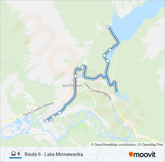 6 Bus Line Map