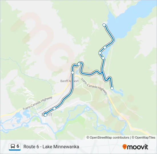 6 Bus Line Map