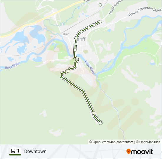 1 Bus Line Map
