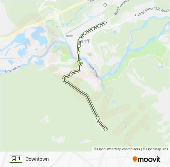 1 Bus Line Map