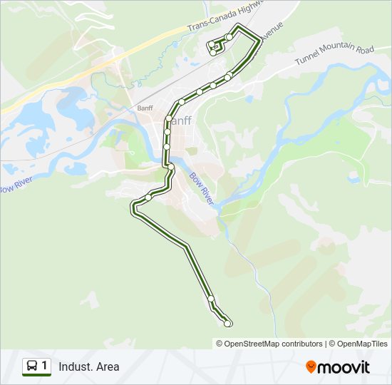 1 Bus Line Map
