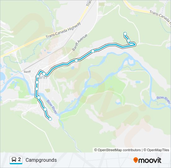 2 Bus Line Map