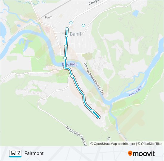 2 Bus Line Map