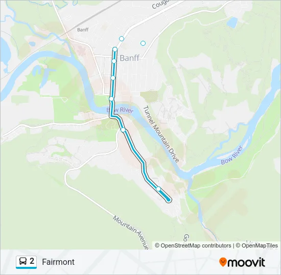 2 Bus Line Map