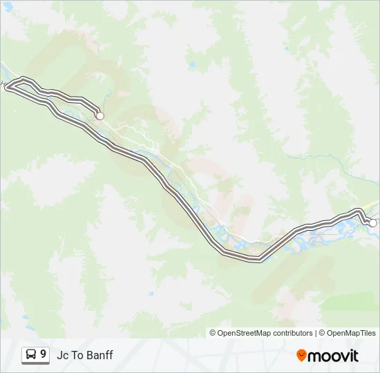 9 Bus Line Map