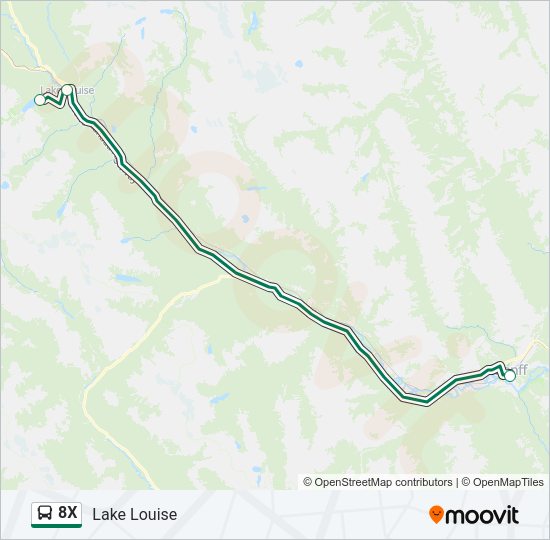 8X Bus Line Map