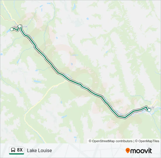 8X Bus Line Map