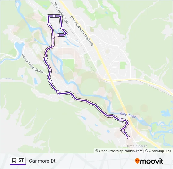 5T Bus Line Map