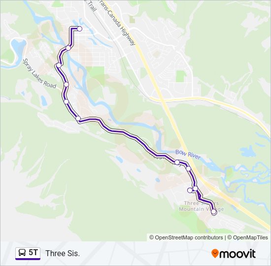 5T Bus Line Map