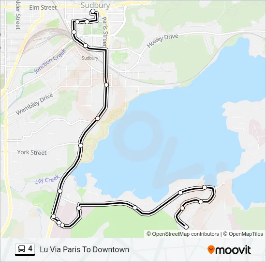 4 Bus Line Map