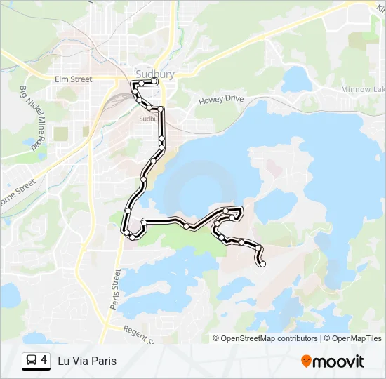 4 Bus Line Map