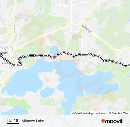 10 Bus Line Map