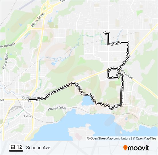 12 bus Line Map