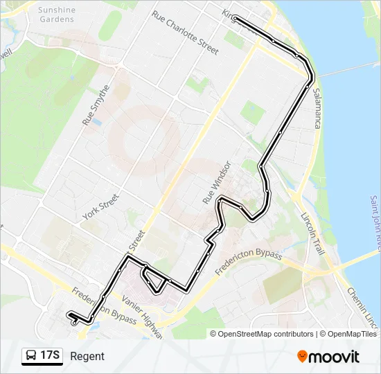 17S Bus Line Map