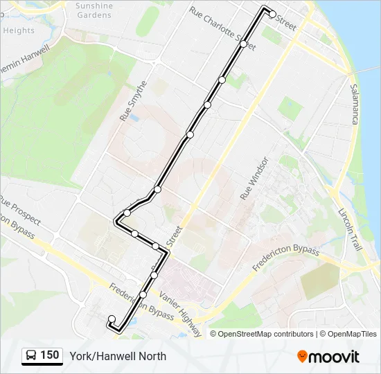 150 Bus Line Map
