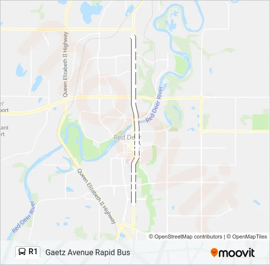 R1 Bus Line Map