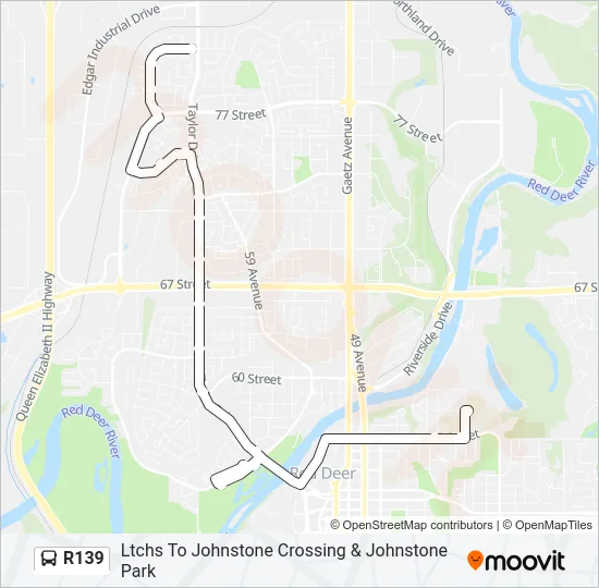 R139 Bus Line Map