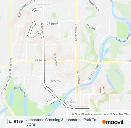 R139 Bus Line Map