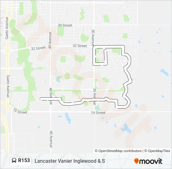R153 Bus Line Map