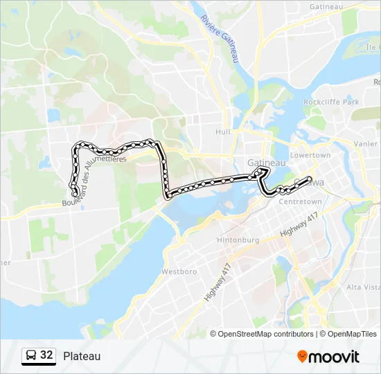 32 Bus Line Map
