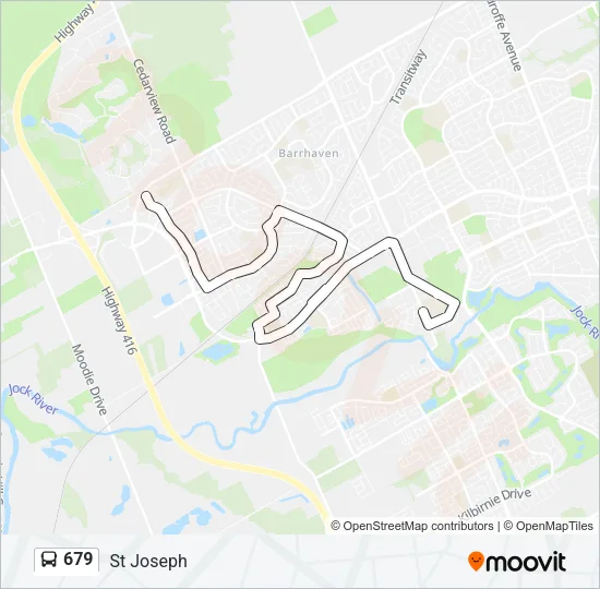 679 Bus Line Map