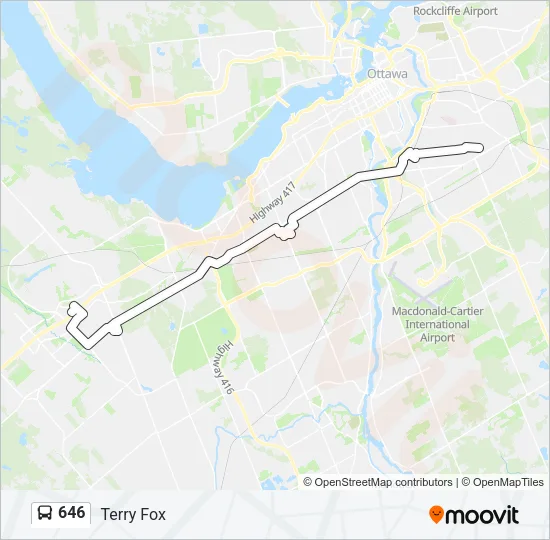 646 Bus Line Map