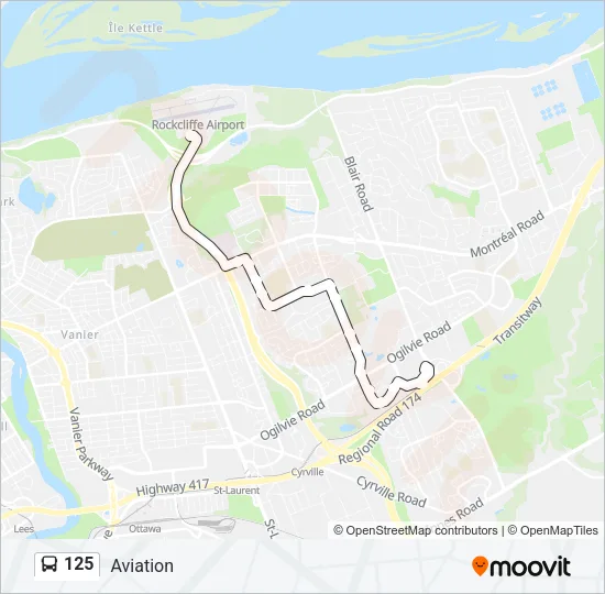 125 Bus Line Map