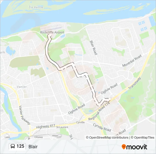 125 Bus Line Map