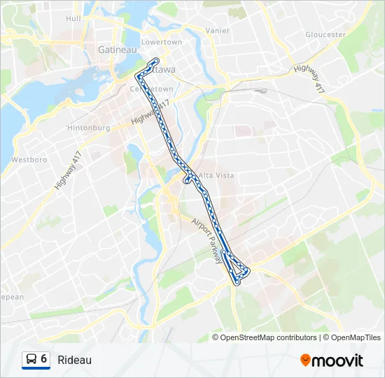 6 Bus Line Map