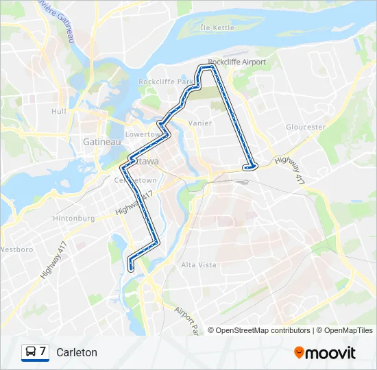 7 Bus Line Map